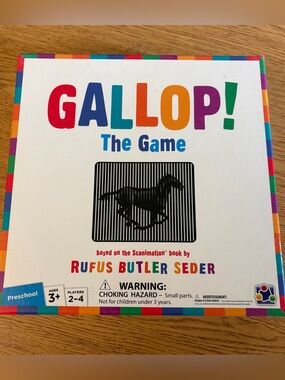 Gallop! Game based on the Scandinavian book by Rufus Butler Seder